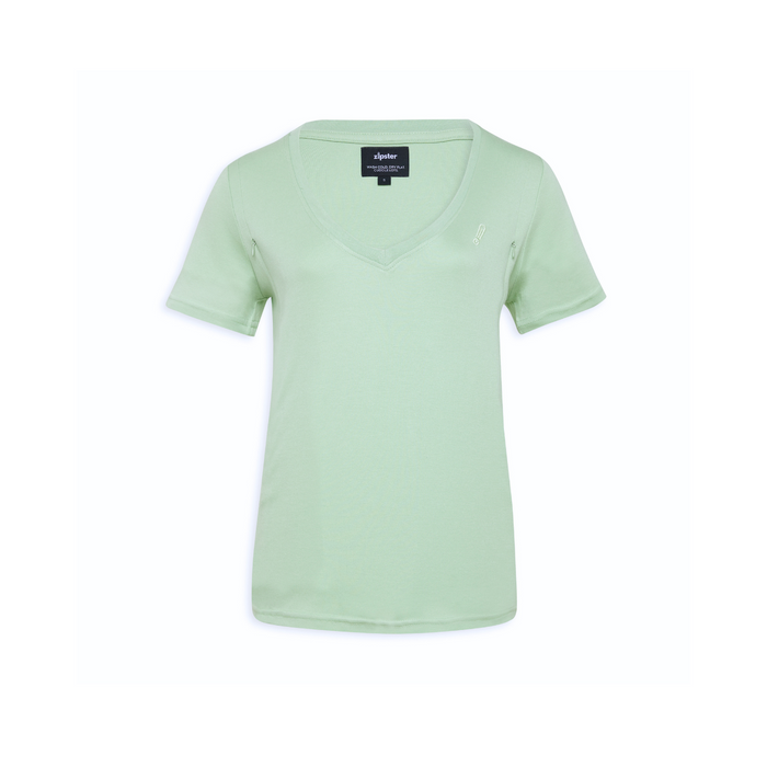 Breastfeeding T-Shirt V-Neck Sage Green