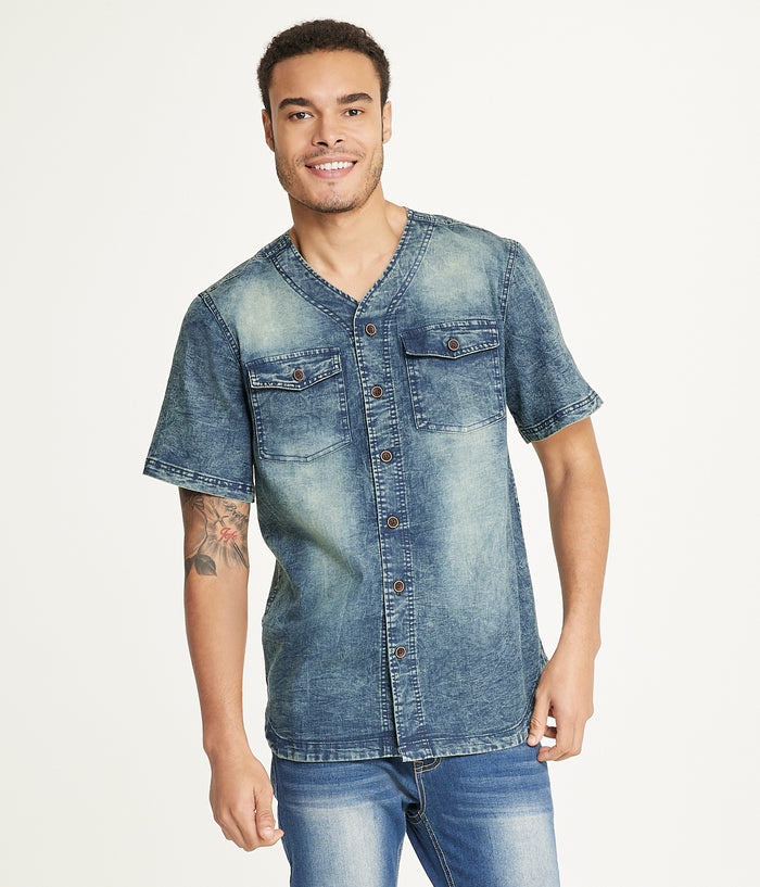 Brooklyn Laundry Men's Baseball Denim Shirt
