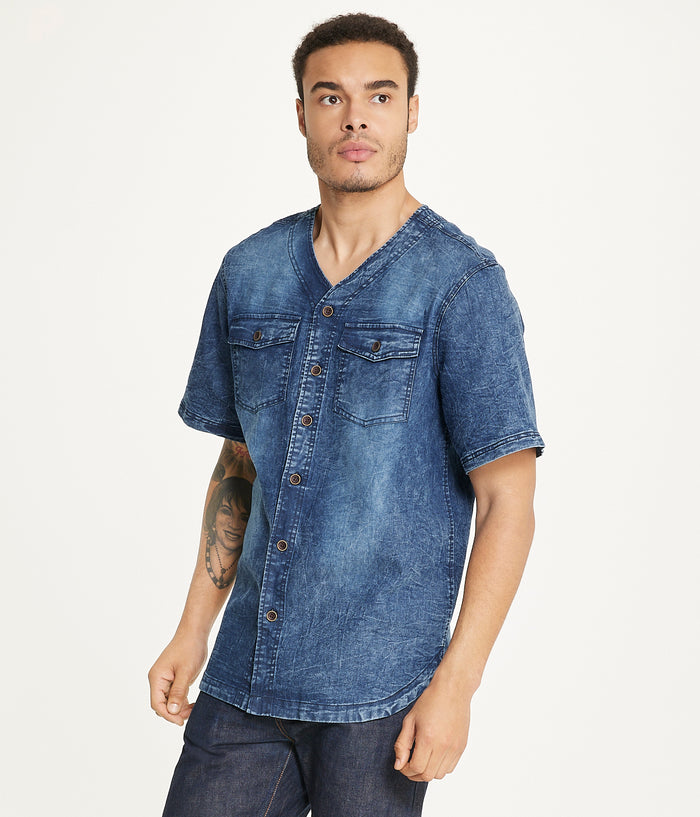 Brooklyn Laundry Men's Baseball Denim Shirt