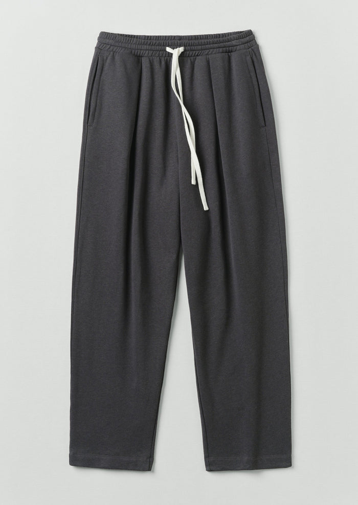 Brushed Cotton Hemp Lounge Trousers | Charcoal