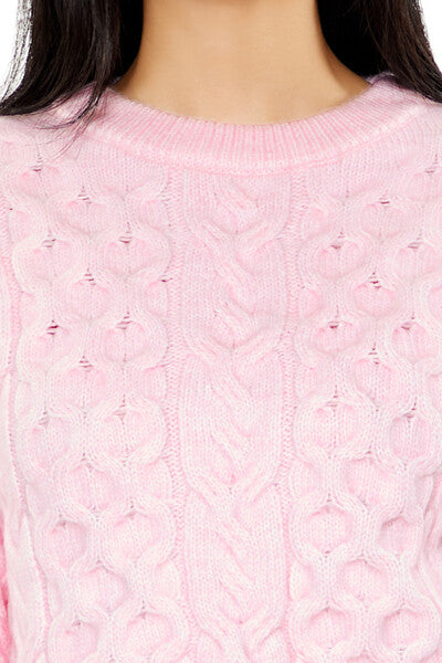 Cable & Honeycomb Knit Sweater
