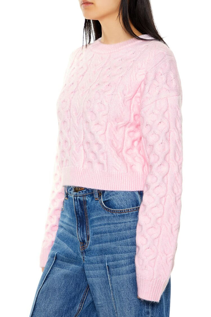 Cable & Honeycomb Knit Sweater