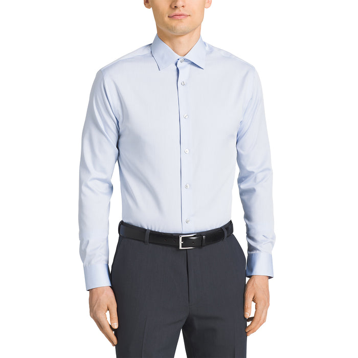 Calvin Klein Steel Regular Fit Non Iron Broadcloth Solid Dress Shirt