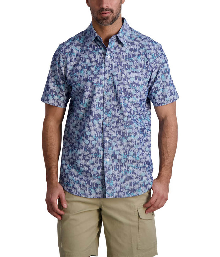 Chaps Men's Short Sleeve Shirt Chambray ButtonUp 2