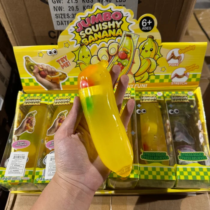 Charm Banana Coconut Oil Squish Toy