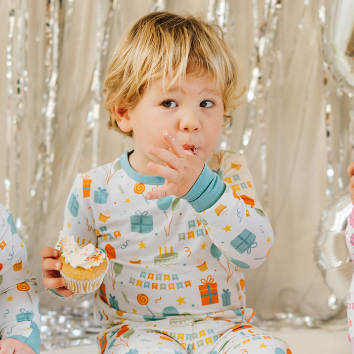 Children's PJ Birthday Blue