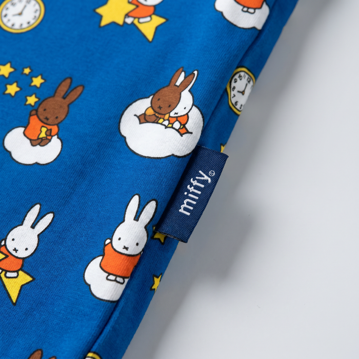 Miffy x Zipster woven label on the Children's Miffy Starry Sleep bamboo pyjama set