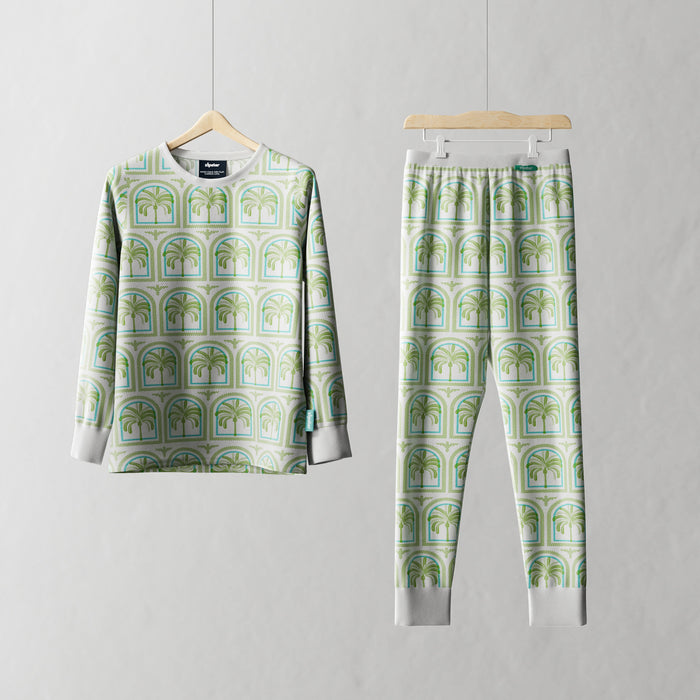 Children's PJ Set Palm Trees