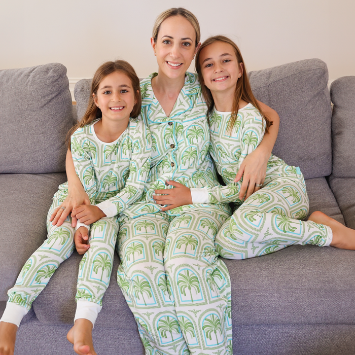 Children's PJ Set Palm Trees