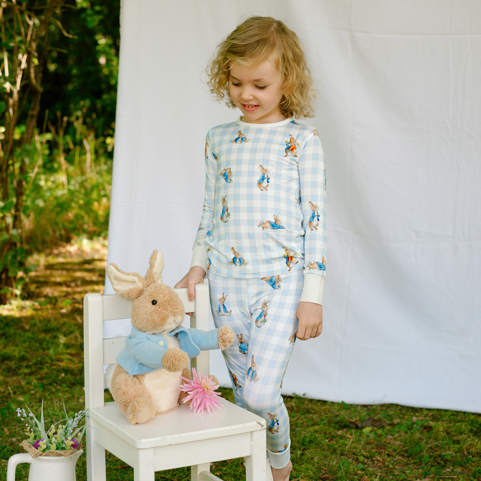 Children's PJ Set Peter's Gingham Hop