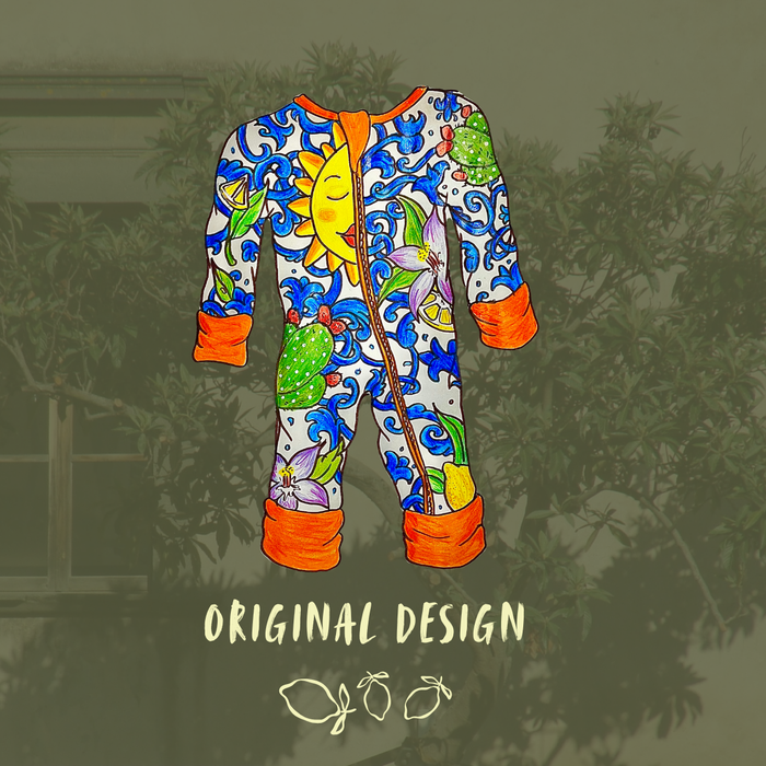 Children's PJ Set Sicilian Summer (Design Challenge Winner 2025)
