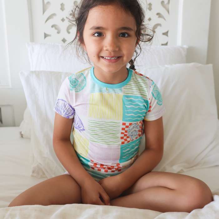 Children's PJ Shortie Set Seashell