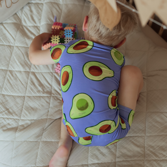 Children's Shortie PJ Set Avocado
