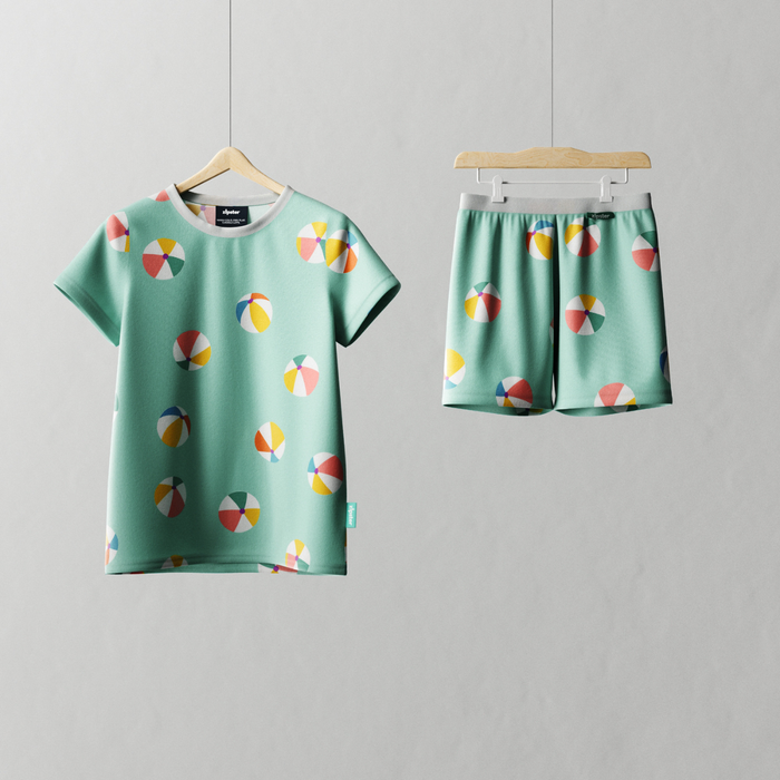 Children's Shortie PJ Set Beach Ball