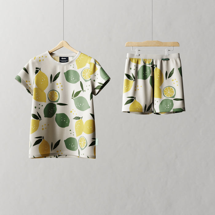 Children's Shortie PJ Set Lemons