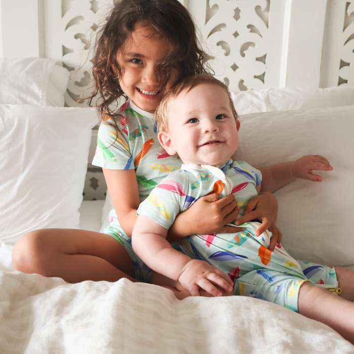 Children's Shortie PJ Set Surf