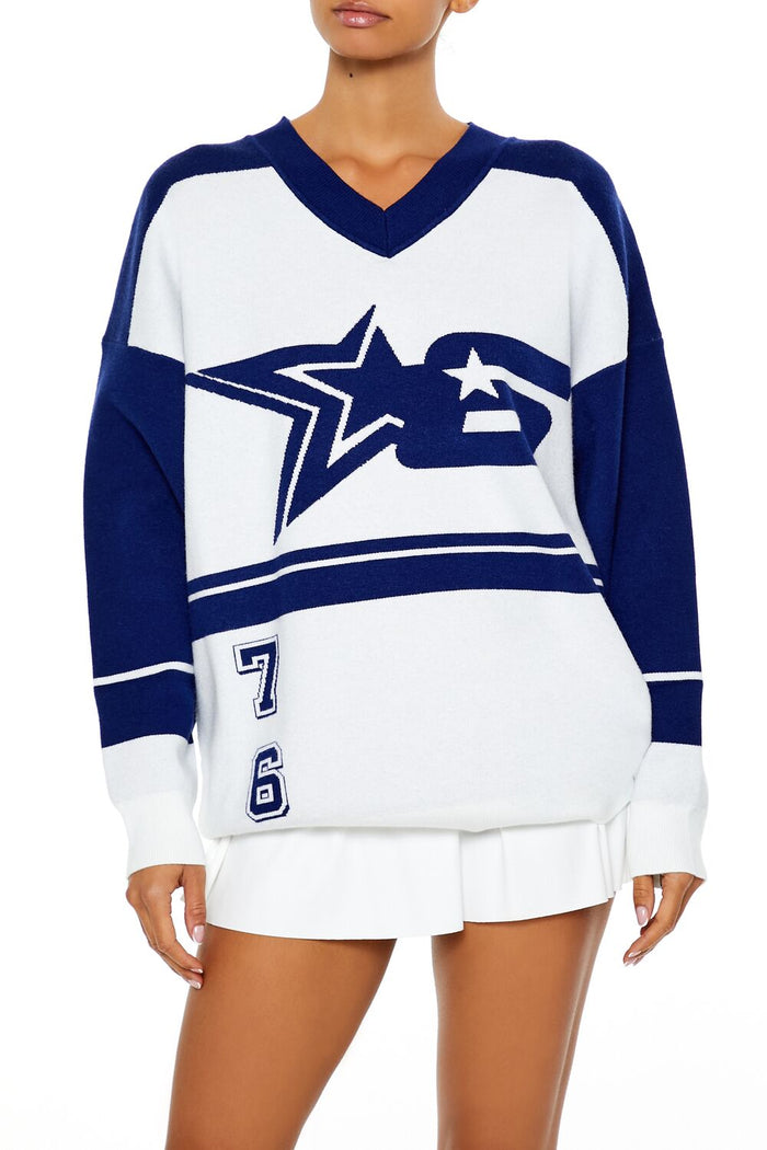 Colorblock Star 6 Sweater
