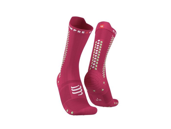 Compressport Unisex's Pro Racing Socks v4.0 Bike - Jazzy/Paradise Green