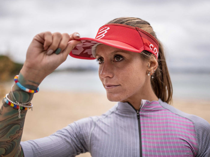 Compressport Unisex's Visor Ultralight - Red