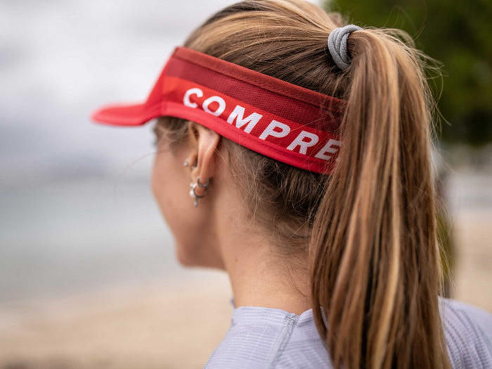 Compressport Unisex's Visor Ultralight - Red