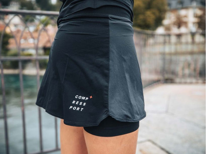 Compressport Women's Performance Skirt - Black AW00097B_990