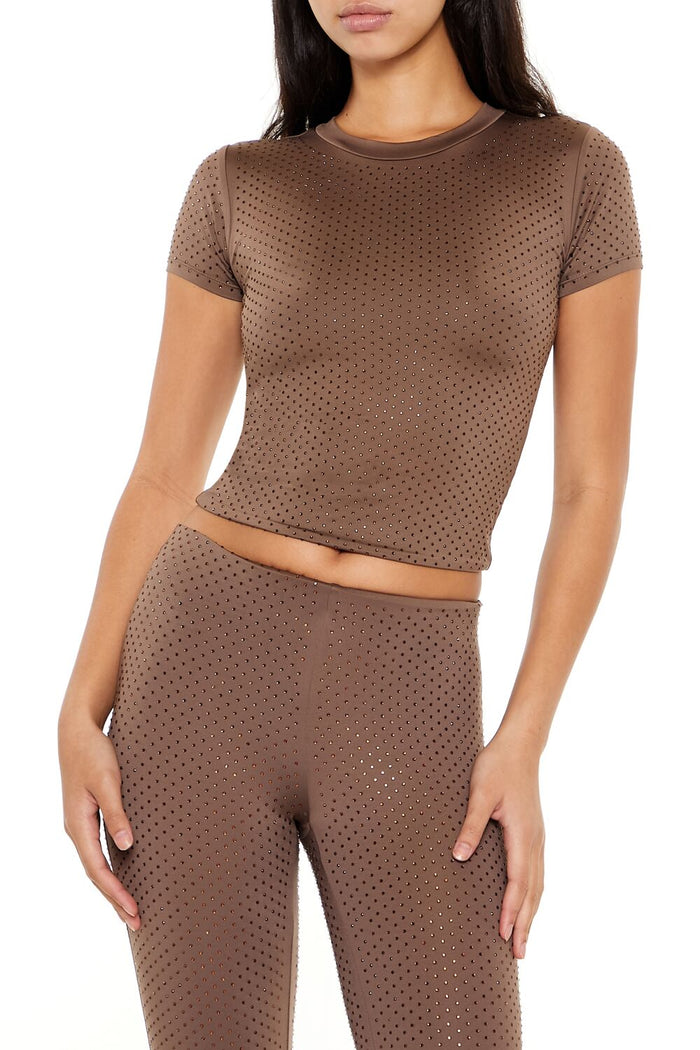 Contour Sculpt Rhinestone Tee