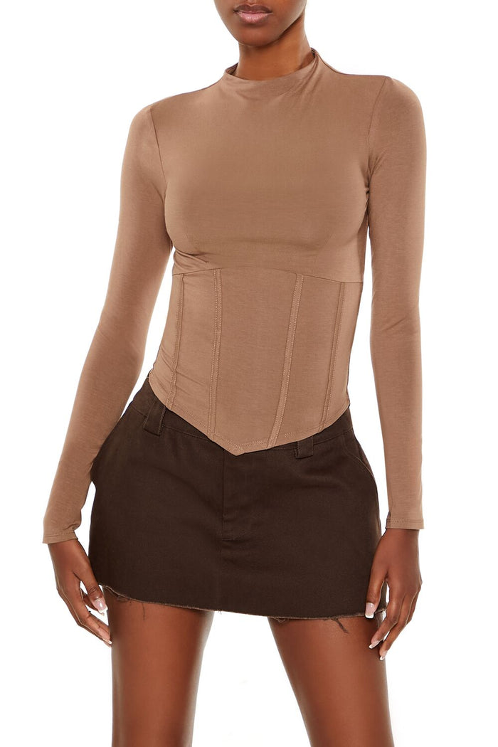 Corset High-Neck Top
