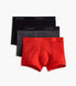 Black / Charcoal Heather / Red Swatch