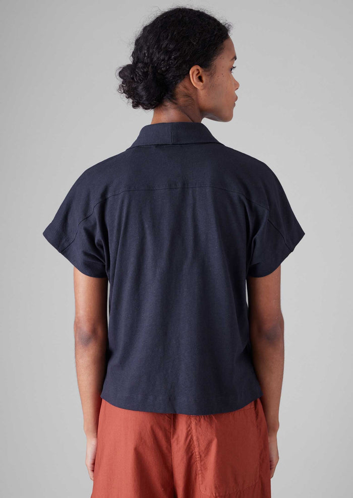 Cotton Hemp Jersey Shirt | Slate