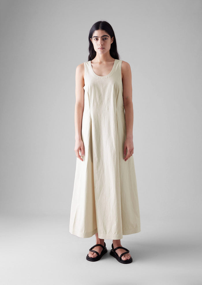 Cotton Poplin Sun Dress | Raw Linen