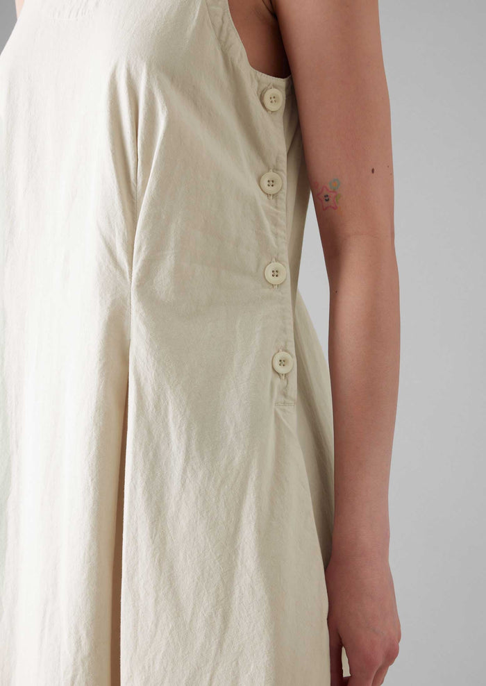 Cotton Poplin Sun Dress | Raw Linen