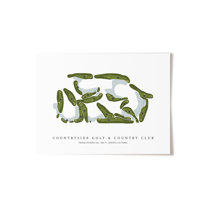 Countryside Golf & Country Club | Golf Course Print | Unframed