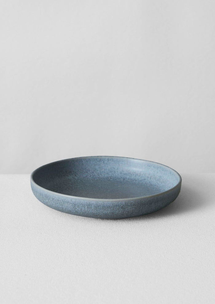 Cove Stoneware Deep Plate | Blue Grey