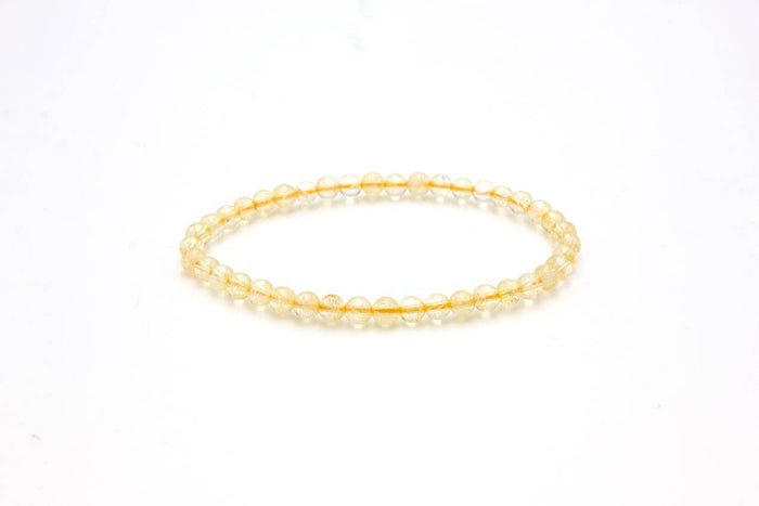 Crystal Bracelet - 4mm Citrine