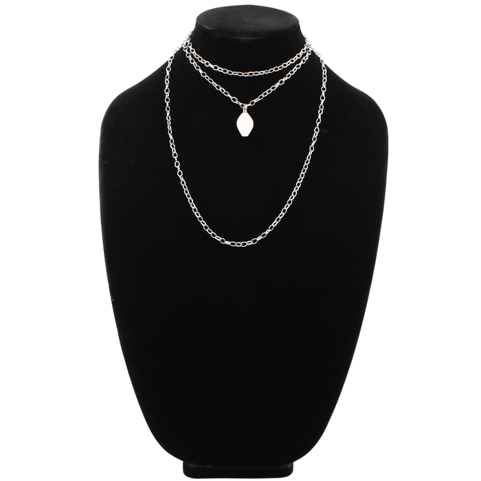 Crystal Quartz Layering Chain Necklace