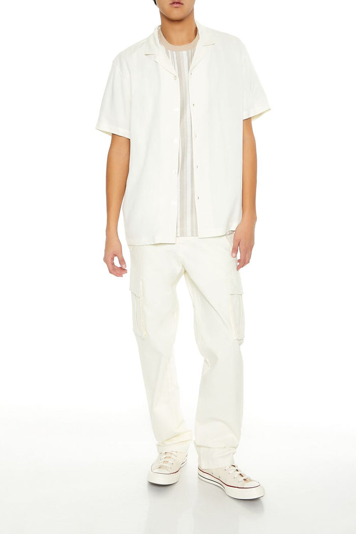 Cuban-Collar Short-Sleeve Shirt