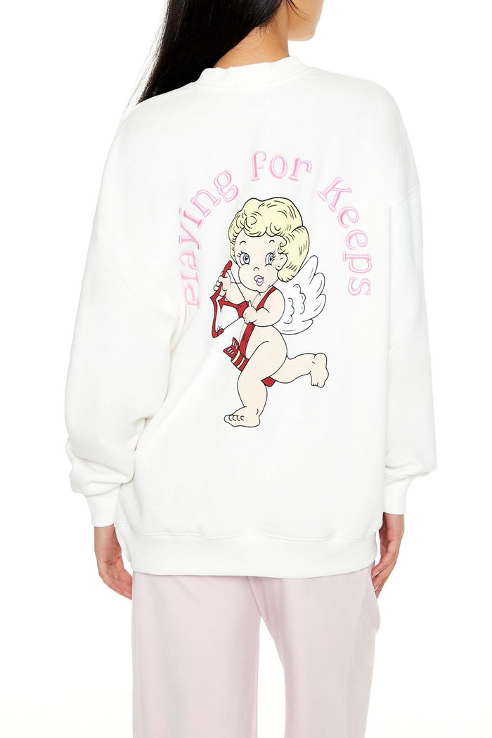 Cupid Playing For Keeps Pullover