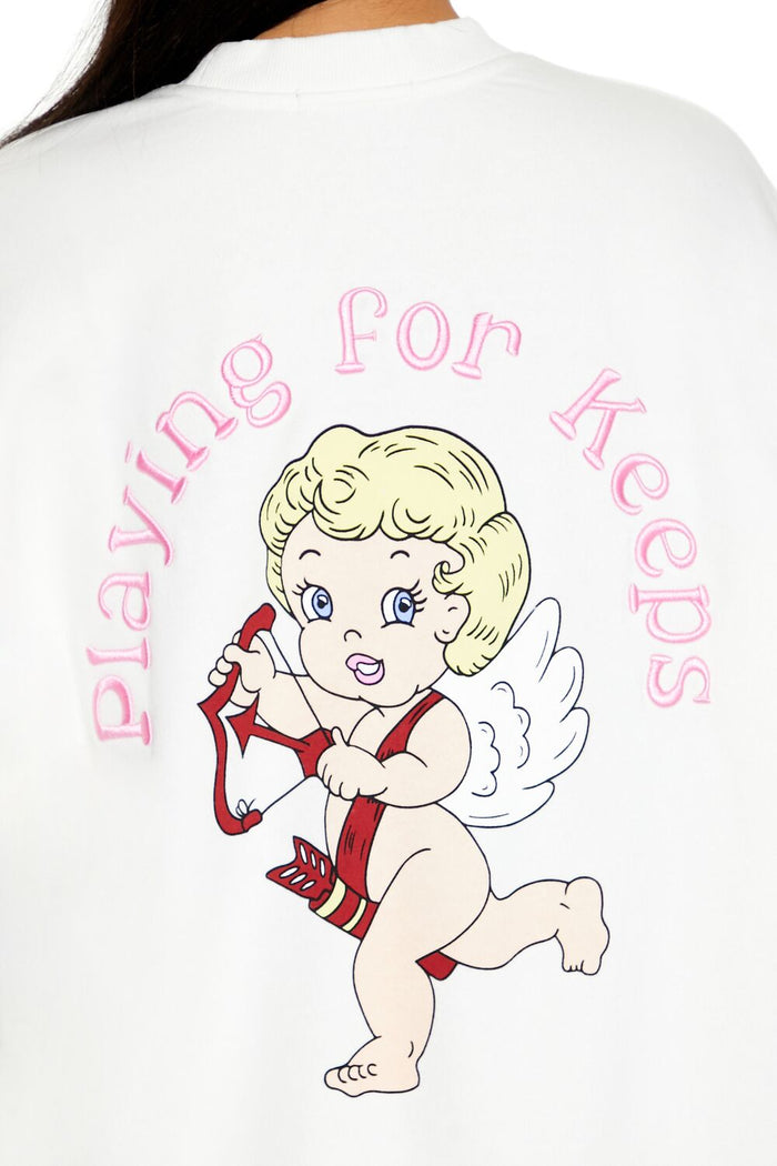 Cupid Playing For Keeps Pullover