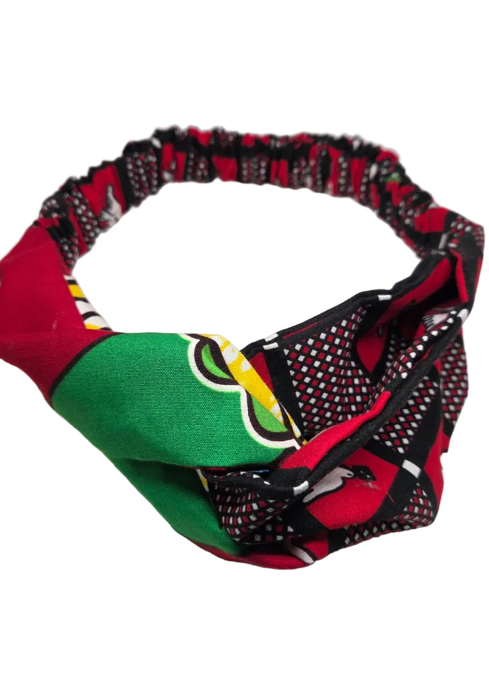 Red/Yellow-Green Mix Knot (Medium/Regular Adult Head/25in)