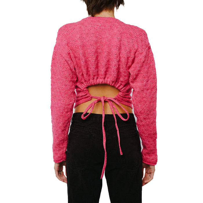 Dani Cropped Tie Back Pullover