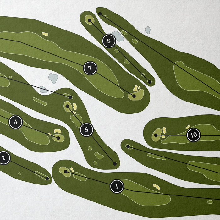 Diamond Creek | Golf Course Print | Close Up