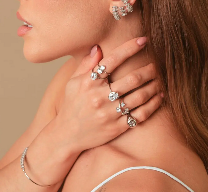 Double Zirconia Ring