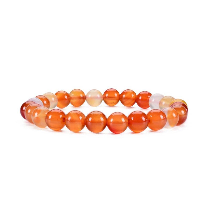 Earths Elements Wholesale - Crystal Bracelet - 8mm Carnelian, pack of 5