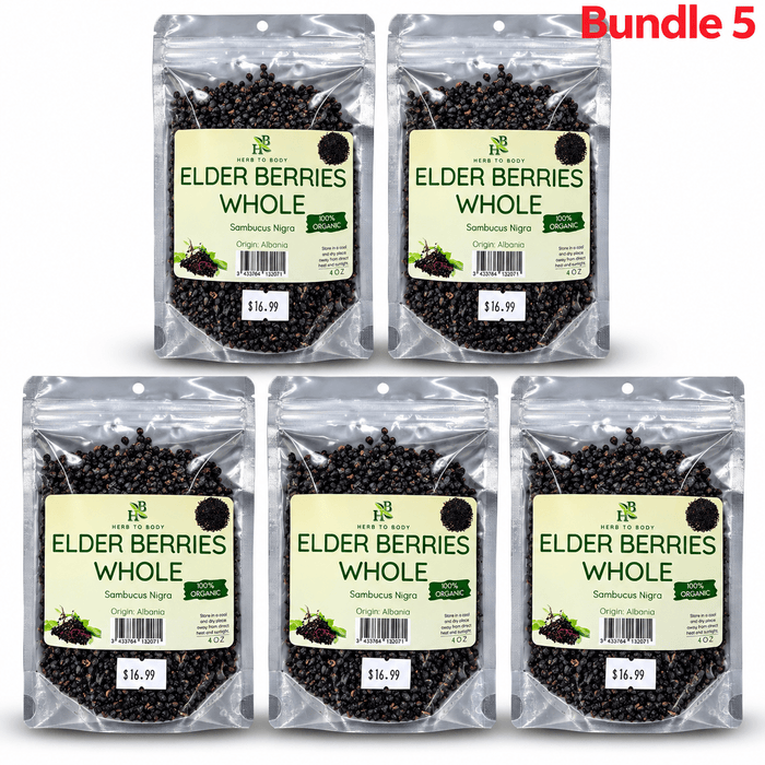 Elder Berries Whole Organic | Pure Dried Botanical - Yado African & Caribbean Market