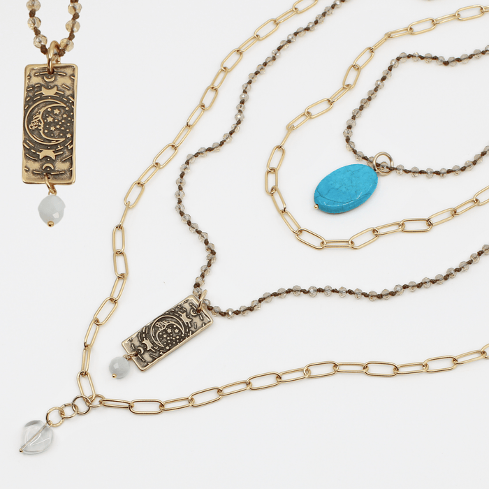 Antique Gold / Beige + Gold