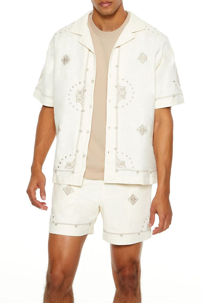 Embroidered Geo Shirt