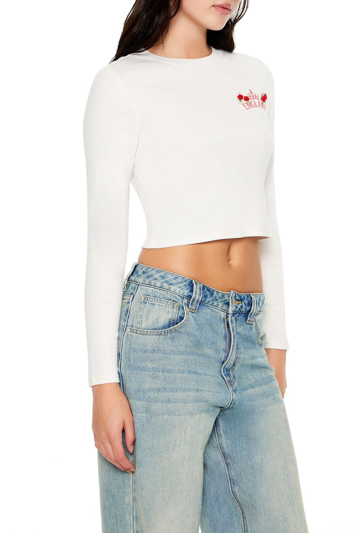 England Rosette Cropped Tee