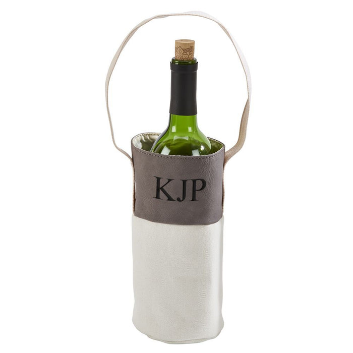 Engraved Wine Tote