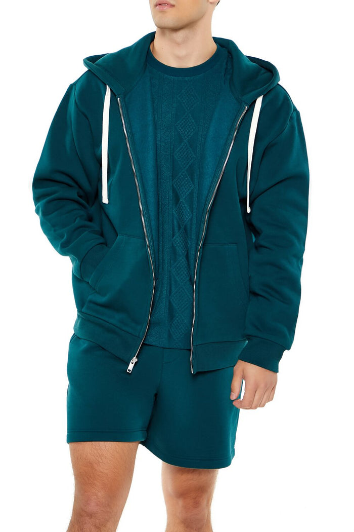 Fleece Core Athletic Zip-Up Hoodie