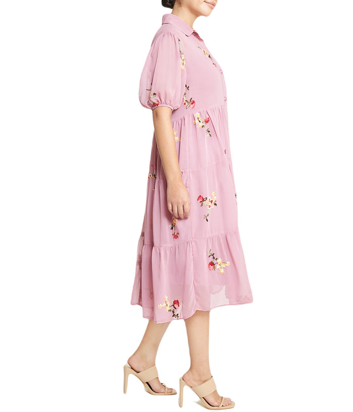 Floral Short Sleeve Dress